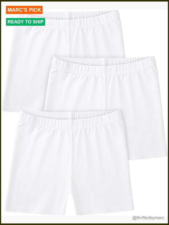 Other - 3 Pack Girls Bike Shorts Cartwheel Cotton Under Dress Biker Shorts for Dance